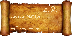 Luczay Péter névjegykártya